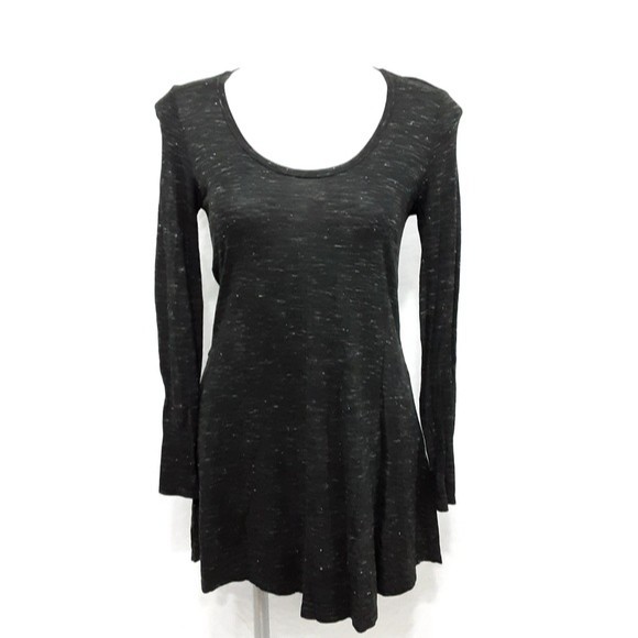 Anthropologie Dolan XS Tunic Dress Long Sleeve Boho Lounge Casual Soft Stretch - Picture 2 of 5